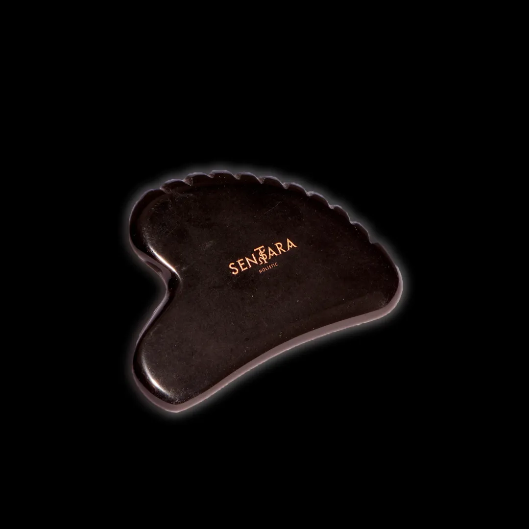 Beauty Tools<Sentara Holistic Gua Sha 'Black Obsidian Heart With Teeth'