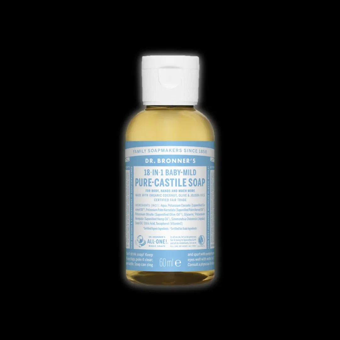 Geles De Ducha<Dr Bronner's Pure Castile Liquid Soap - 60ml