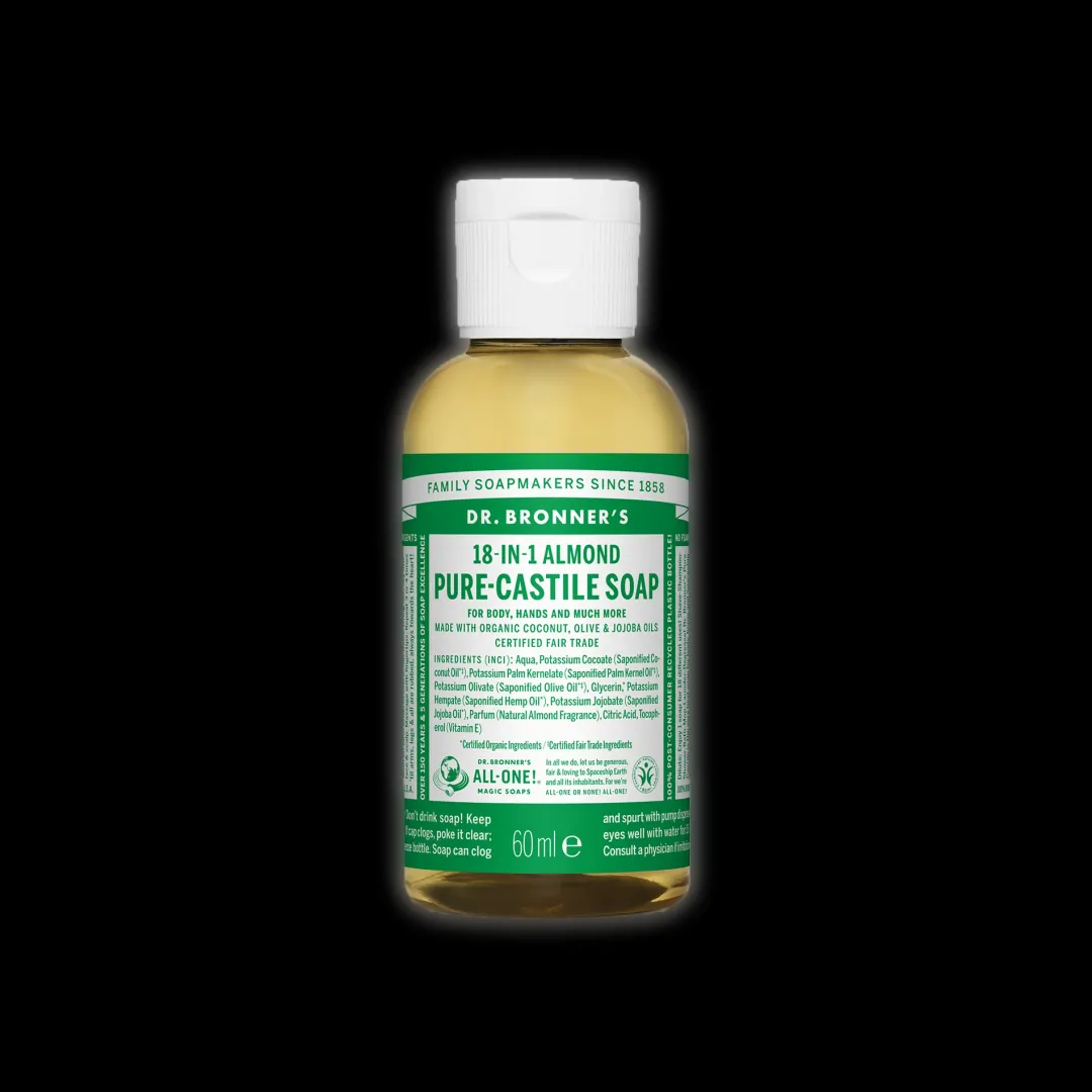 Geles De Ducha<Dr Bronner's Pure Castile Liquid Soap - 60ml